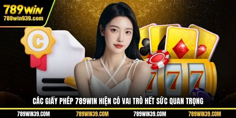 Các giấy phép 789Win hiện có vai trò hết sức quan trọng